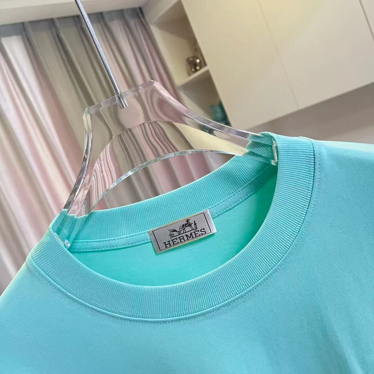 Herme* 2026 New Arrival logo 300g T Same Style Size：S M L XL XXL ：Black White Blue Green Purple